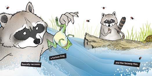 One Famished Frog & Ten Faraway Flies